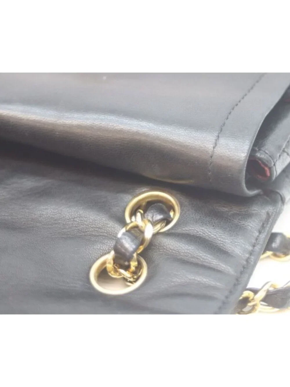 Chanel Black Lambskin Double Flap Bag Limited Edition Mini Quilted 22
